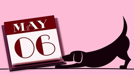 28 21 May calendar. all Days of month, Monthly Calendar. Text Effect on blue Background