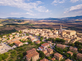 Fototapeta na wymiar View of Pienza, Siena, Tuscany, Italy