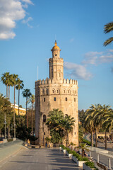 Fototapeta na wymiar Torre del Oro in Seville Spain. The Golden Tower.