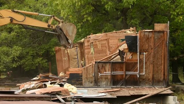 Demolition of a house