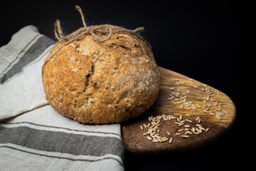 loaf of bread with sesame