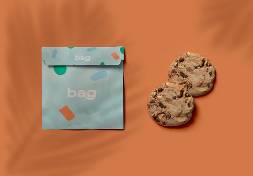 Bag and Cookie Mockup
