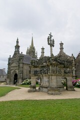 Fototapeta na wymiar Historic Guimiliau Parish close church in Bretagne France