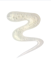 Fototapeta premium Blot of transparent nail polish isolated on white