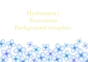 紫陽花の背景イラスト