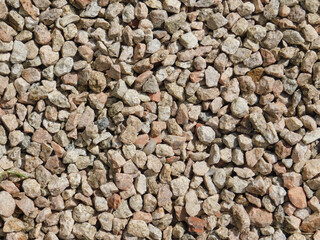 background of white stones on the ground