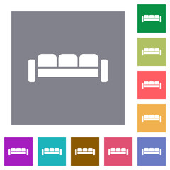 Sofa square flat icons