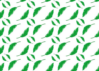 Vector geometric seamless pattern. Modern stylish floral background with leaves.