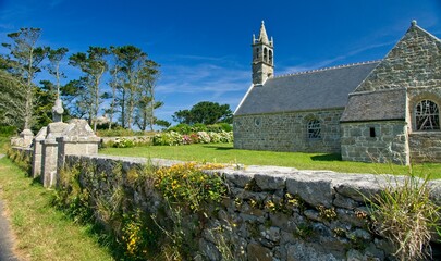 Saint Michel Chappel near Plouguerneau in Bretagne France