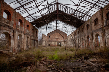 Fototapeta na wymiar abandoned Industry Landscape