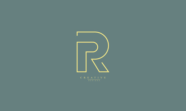 Alphabet letters Initials Monogram logo RP PR R P