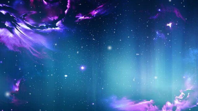 nebula clouds shine in the universe