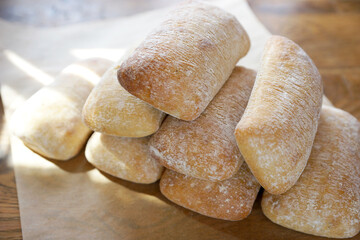 Fresh ciabbata, italian bread