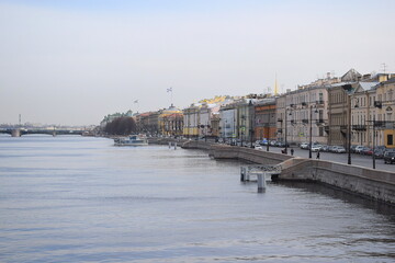 view of the river and the city