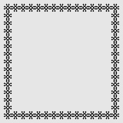 Flat ornament frame. Simple style company poster design background symbol. Logo design element. T-shirt printing. Vector for sticker.