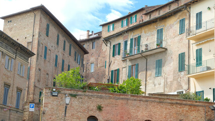 Il centro storico di Siena, Toscana, Italia.