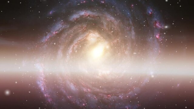 a galaxy moving closer, the great universe