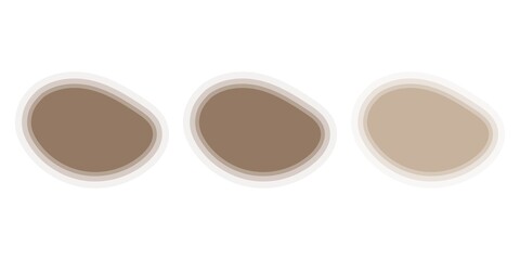 Shape logos set. Isolated abstract colorful round shape logos set on white background vector illustration. Logos background set.
