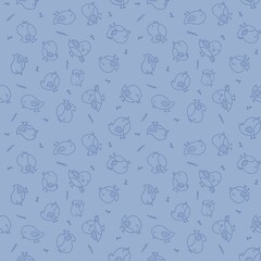 seamless pattern with birds 