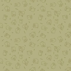 seamless pattern with birds 