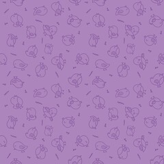 seamless pattern with birds 
