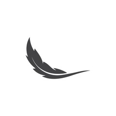 Obraz na płótnie Canvas feather logo symbol vector template