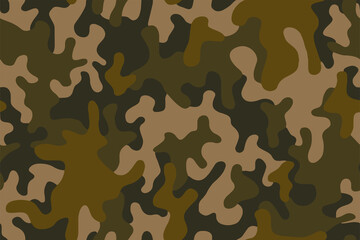 Full seamless camouflage texture skin pattern vector for military textile. Usable for Jacket Pants Shirt and Shorts. Army camo masking design for hunting fabric print and wallpaper. 