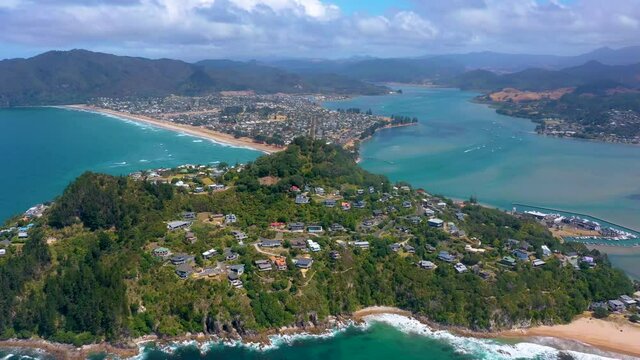 "Aerial view of Pauanui at New Zealand"