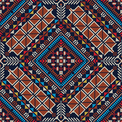 Traditional Palestinian Embroidery Pattern 4