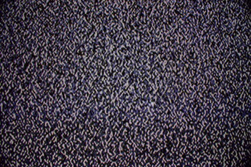 Digital noise on tv screen
