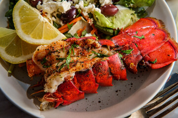 Lobster Tail Greek Salad