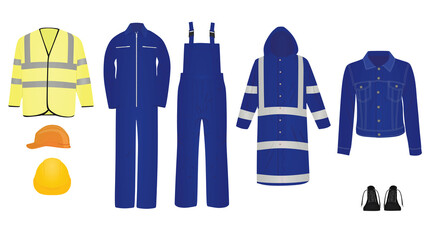 Working clothes isolated. vector illustration