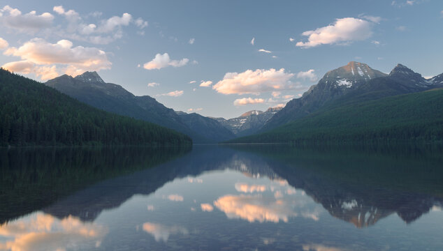 Bowman Lake Sunset