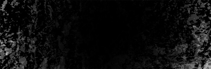 Black Grunge Background. Dirty metal surface. Dark texture. Vector illustration