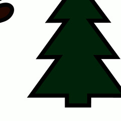 Obraz premium abstract christmas tree