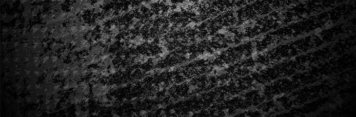 Naklejka na ściany i meble Black Grunge Background. Dirty metal surface. Dark texture. Vector illustration