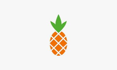 freshness pineapple juicy vector illustration isolated on white background. creative icon.