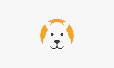 hamster rat mouse pet logo. creative icon. vector illustration.