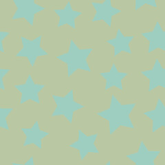 blue vector stars on a gold background. seamless print for clothing or print. abstract stars.