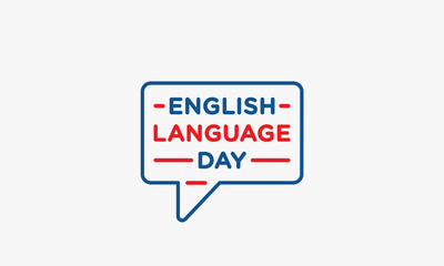 bubble talk concept English Language Day.