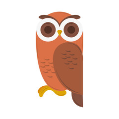 owl cartoon geometric