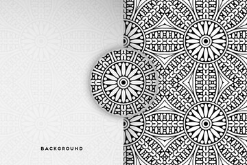 Vector islamic background with mandala