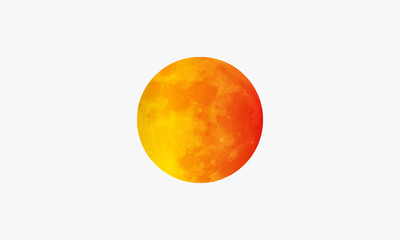 sun eclipse solar. vector illustration. isolated on white background.