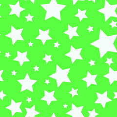 green  vector stars on a  green background. seamless print for clothing or print. abstract stars.