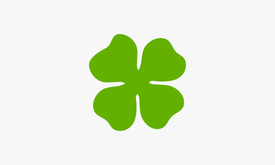 shamrock clover leaf saint patrick logo design vector illustration.