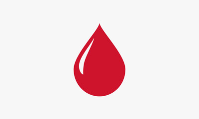 red blood droplets graphic logo design vector.
