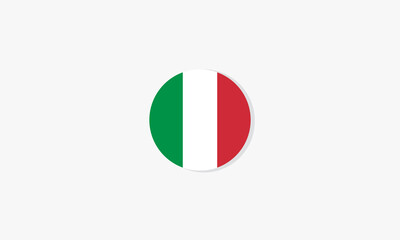 italy circle flag graphic design vector.