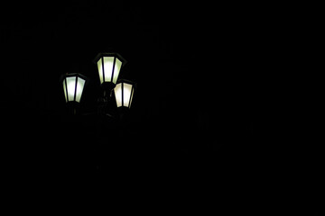 Fototapeta na wymiar street lamp at night 