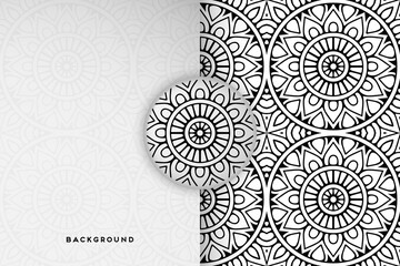 Vector islamic background with mandala