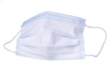 Protective mask made of plastic that reduces infection with a serious disease. Medical accessories used in everyday life.